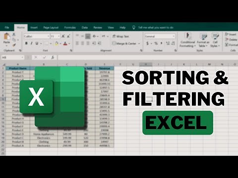 Sorting and Filtering Data in Excel | How to Organize and Search Data Efficiently