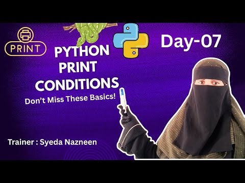 Master the Print Function in Python | Day 07 Full Explanation
