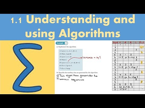 1.1 Understanding and using algorithms (DECISION 1 - Chapter 1: Algorithms)
