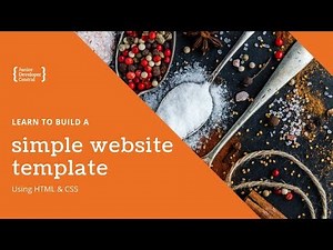 Learn to build a Simple Website Template with HTML & CSS