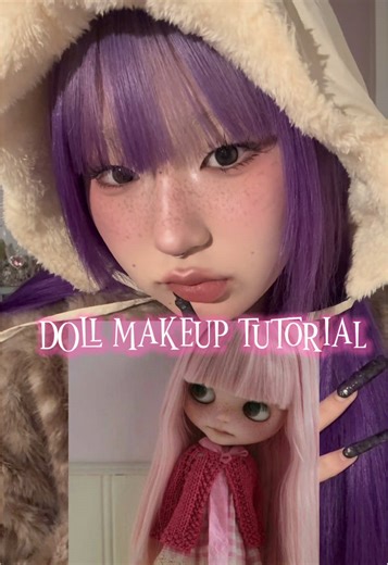 ドールメイク🎼🎀そばかすは根気強くかくのがポイント♪ Doll Makeup tutorial!! #makeup #fyp #ASP