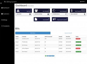 Electricity Billing System in PHP with Source Code - CodeAstro
