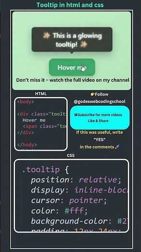 Secret HTML CSS Tooltip Trick Everyone Should Know!