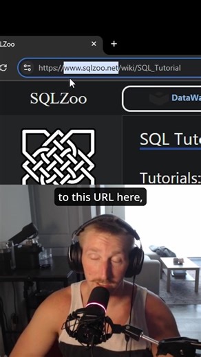 Learn to use SQL for free 😎 With this free resource, you can start your journey learning SQL. You even get an in browser code editor to run your SQL queries. Really, there’s only a handful of SQL queries that get used like 95% of the time, with this tool you’ll learn them all! Follow for more free coding resources ✅ #code #coding #tech #learntocode #data