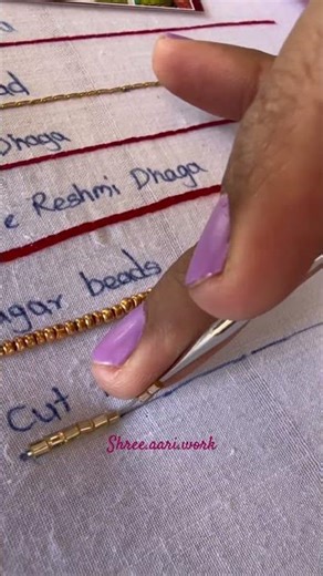 Aari Work Class Tutorial 5/100days🌸Challenge #aariwork #aariembroidery #aariworkblouses #aariblouse