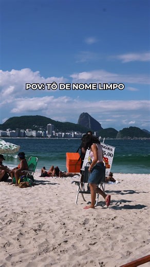 Nome limpo, bora curtir um praia e celebrar essa conquista igual @Samanta Alves #nomelimpocore#publii
