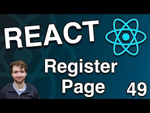 User Register Form and API - React Tutorial 49