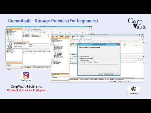 Commvault Storage Policies Explained | How Backup Data is Stored & Managed (Beginner Guide)