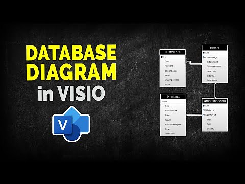 How to Draw DATABASE DIAGRAM IN VISIO