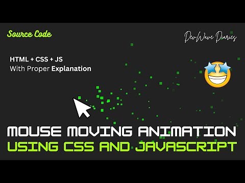 Mouse Movement animation using CSS and JavaScript | #css #animation #javascript #webdevelopment