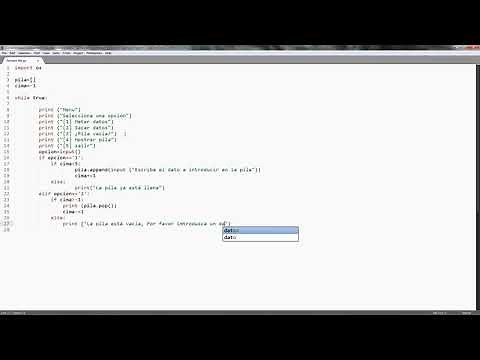 Pilas en Python | Ejemplo