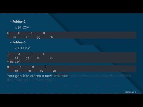 How to Create a New DataFrame/CSV File from Reading Contents of Files from Various Folders in Python