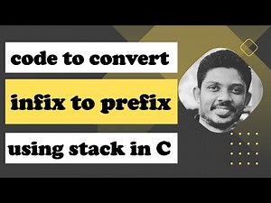 Code To Covert Infix to Prefix using Stack in C | [ in Hindi ] | Pritesh D. Patel