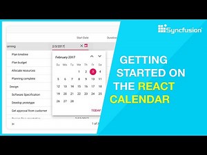 Create a React Calendar in 5 Minutes