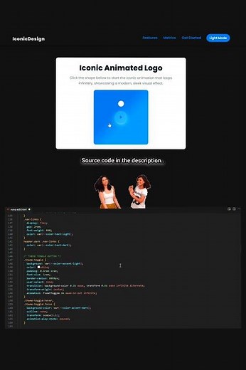 Creative Animated Logo Using HTML CSS JavaScript