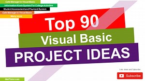 Top 90 Visual Basic Project Ideas - iNetTutor.com