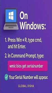 Laptop/Computer Serial Number Tutorial | CMD + PowerShell