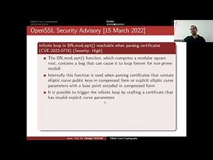 Elliptic Curve Digital Signature Algorithm ECDSA