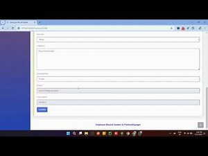 Employee Record System Using Python Django and MySQL | PHPGurukul