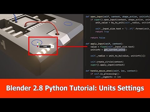 Blender 2.8 Python Tutorial : Units Settings