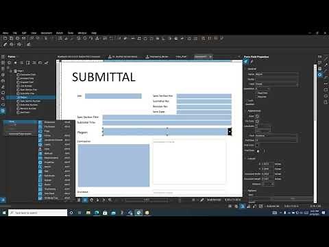 How to Create a Dropdown Form Field in Bluebeam Revu v20