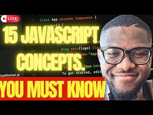 Master These 15 JavaScript Concepts Before React (Live Coding + Clear Examples!)
