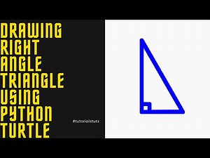 Drawing Right Angle Triangle Shapes using Python Turtle | Python Turtle Geometric Shapes