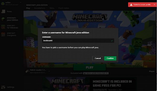 How to fix the "failed to create profile" error in Minecraft 1.19