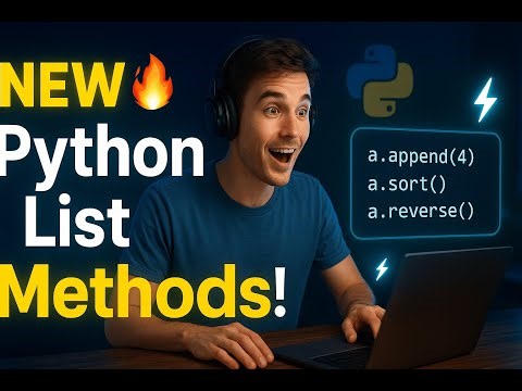 🧠Learn Python Lists methods in 4 Minutes — All List Methods with Voice Guide