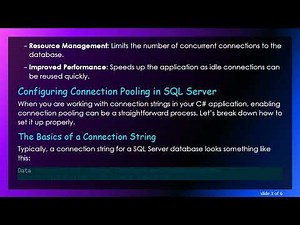 How to Use Connection Pooling in SQL Server with C# Connection Strings