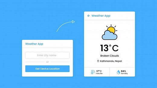 Build A Weather App in HTML CSS & JavaScript
