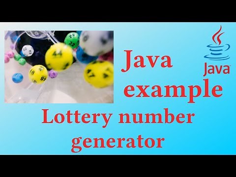 Lottery number generator - Java Example
