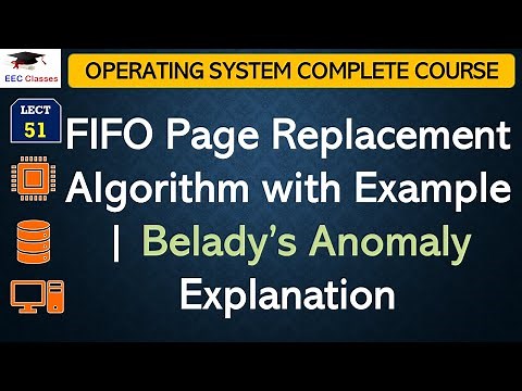 L51: FIFO Page Replacement Algorithm with Example | Belady’s Anomaly Explanation | OS Lectures