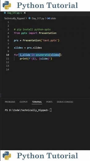 Open & Read Powerpoint Files With Python | Python Tutorial