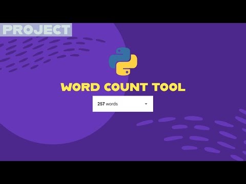 Building a Word Count Tool using Python in 8 minutes!
