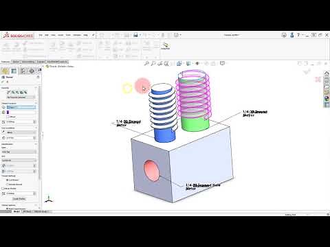 Creating Threads Using SOLIDWORKS 2020