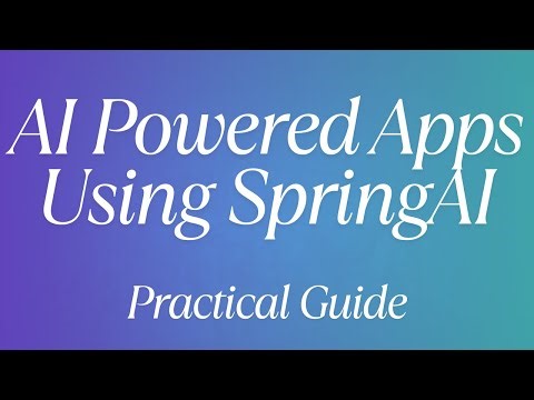 Hands On Spring AI - Build AI Powered Spring Boot Apps - Intro