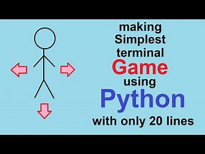 Making the simplest terminal game with Python that the player moves around in 20 lines!