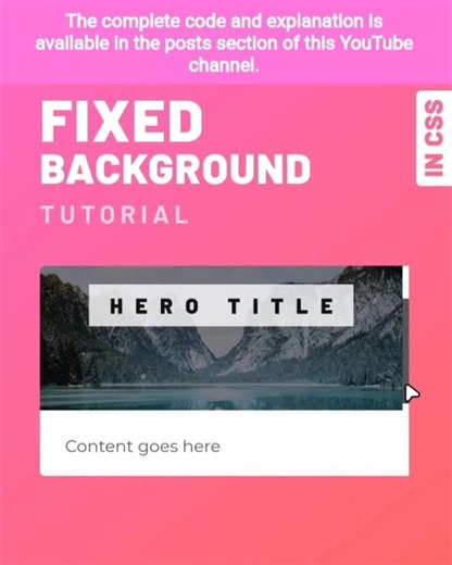 🌆 Fixed Background #css #html #javascript #tutorial #animation #how #floating #tips #coding #webdev