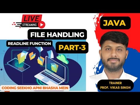 File Handling In Java | BufferedReader in Java Part-3 | Readline Function | Vikas Singh