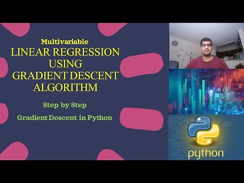 Multivariable Linear Regression using Gradient Descent Algorithm in Python,Step by Step from scratch