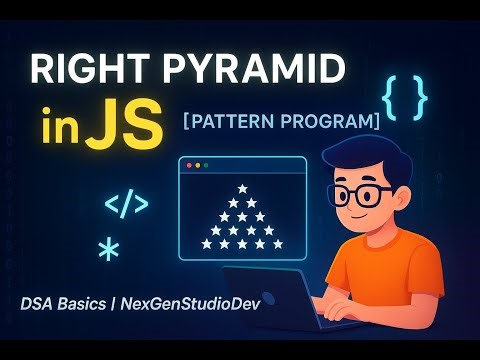 DSA Basics: Print Right Half Star Pyramid in JavaScript