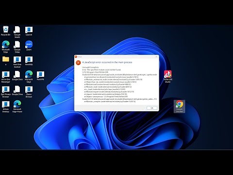 How To Fix A JavaScript Error Occurred In The Main Process - TikTok/Any App In Windows 10 /11 ✅✅✅