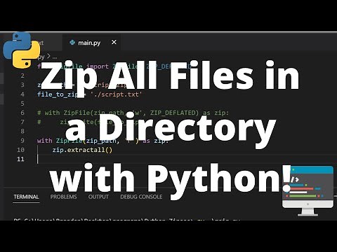 How to Zip All Files in a Directory in Python using ZipFile! Compressing Files in Python