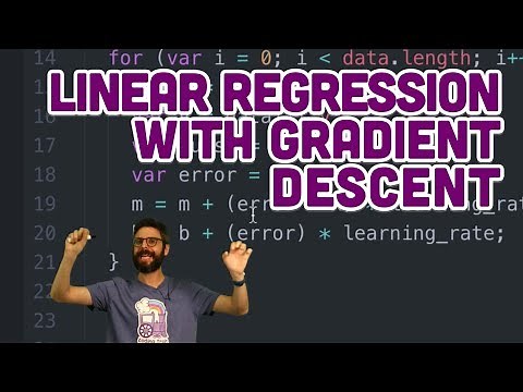 3.4: Linear Regression with Gradient Descent - Intelligence and Learning