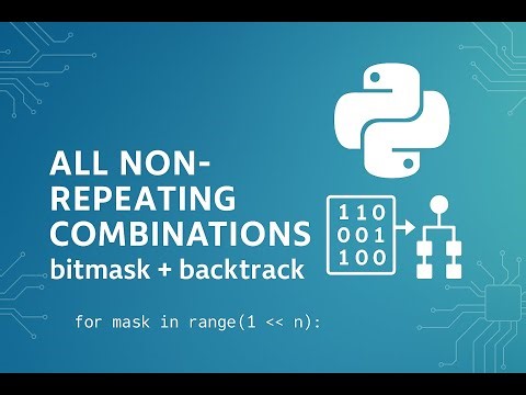 All Non-Repeating Combinations in a List | Bitmask + Backtracking | Interview-Focused