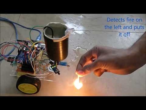 How to Make Fire Fighting Robot using Arduino