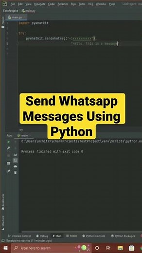Send Whatsapp Messages Using Python