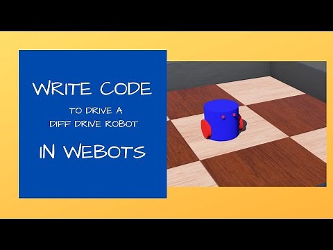 Webots tutorial 3: Controller code to drive a differential drive robot // Webots Tutorial Python