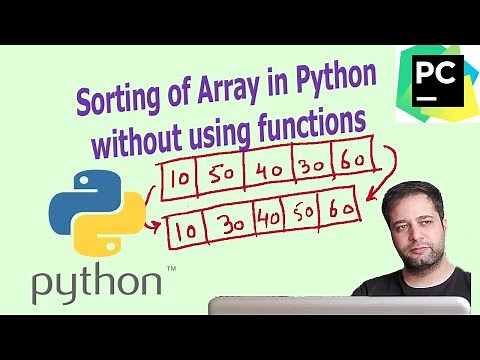 How to sort any list or array in python without using (sort method) | Sort an array in Python Logic